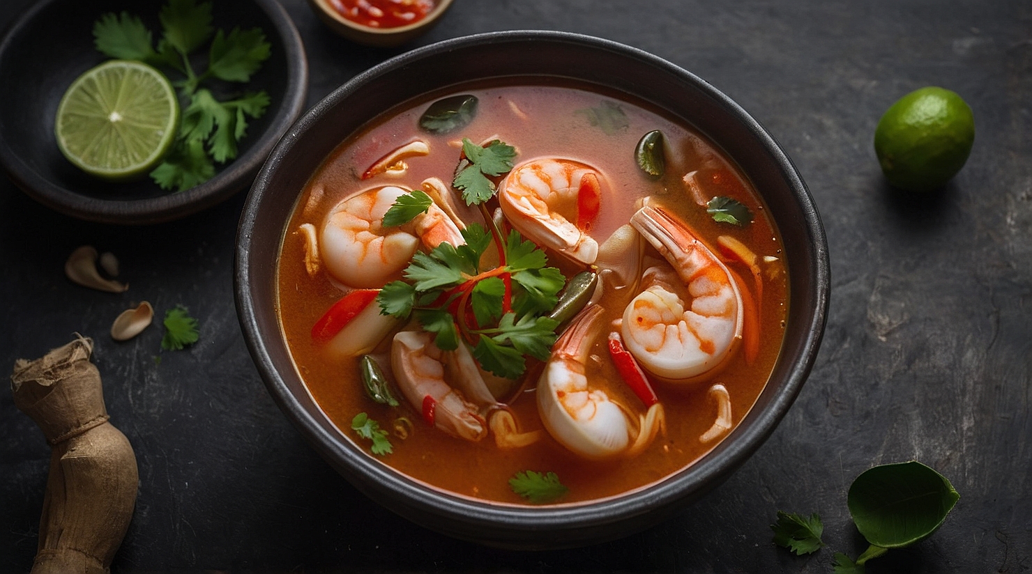Lemongrass prepared Simmered style with galangal or ginger and kaffir lime leaves - Thai cuisine